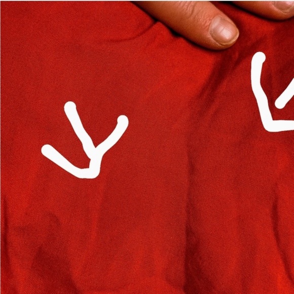 Wide leg red wilfred jumpsuit - Picture 9 of 9